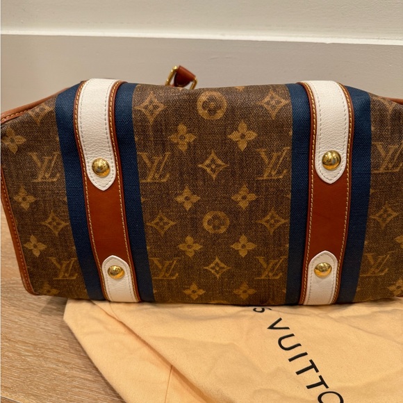 Authentic Louis Vuitton Monogram Tisse Sac Rayure GM Tote Bag - Picture 6 of 16